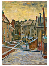 Van Gogh Houses Seen from the Back - Art Print